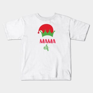 Mama Elf - Fun Family Christmas Design Kids T-Shirt